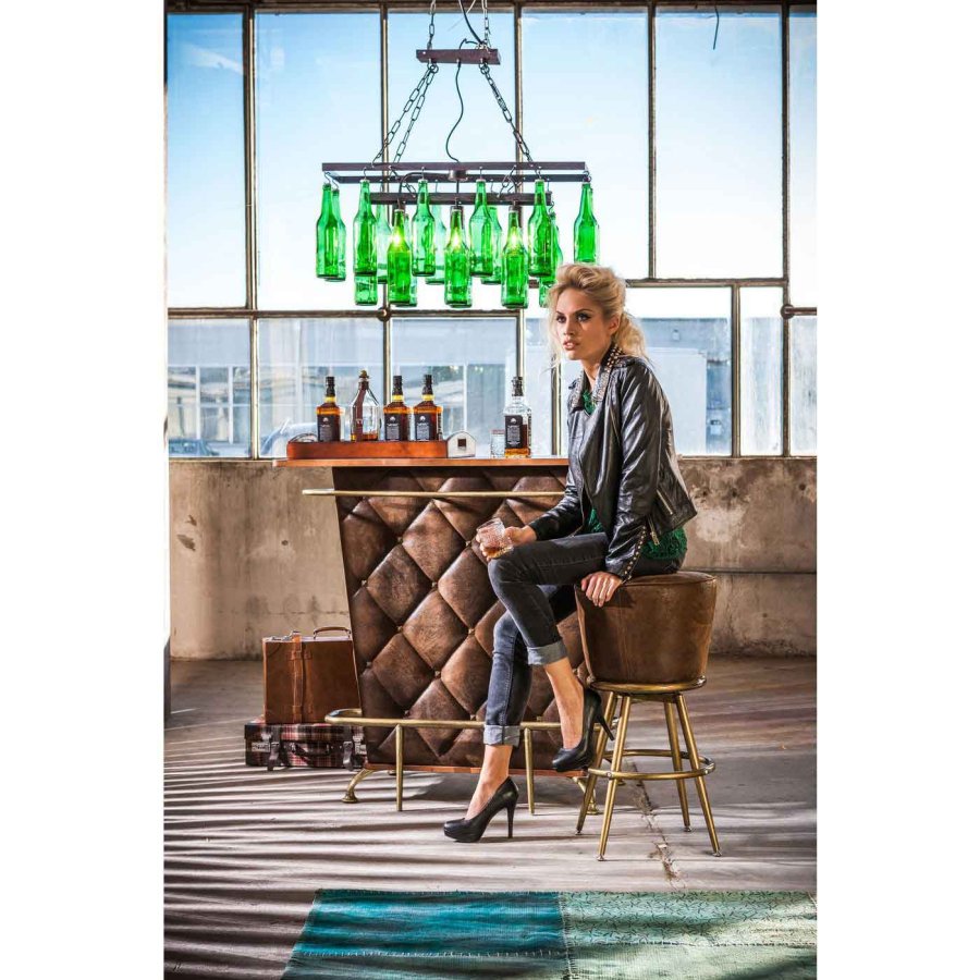 KARE DESIGN Lady Rock bardisk - brunt stof