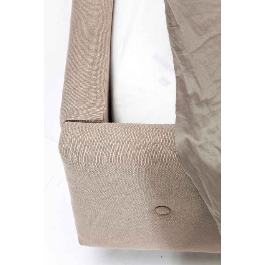 KARE DESIGN Bed City sengeramme - sand stof, 160x200