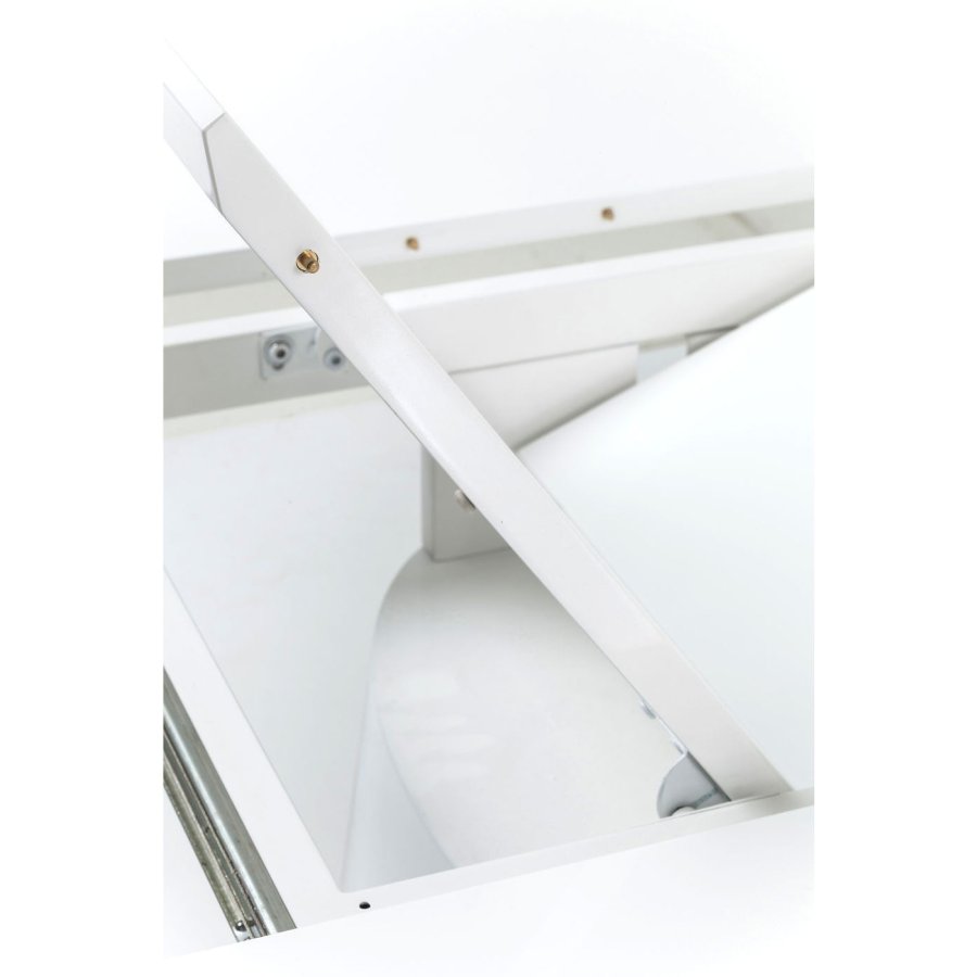 KARE DESIGN Extension Benvenuto ovalt spisebord - hvid hjglans tr, m. butterflyplade (200(50)x110)