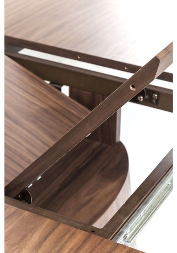 KARE DESIGN Extension Benvenuto ovalt spisebord - valnddefinér, m. butterflyplade (200(50)x110)