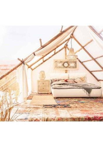 KARE DESIGN Alhambra natbord - slv, m. 2 skuffer