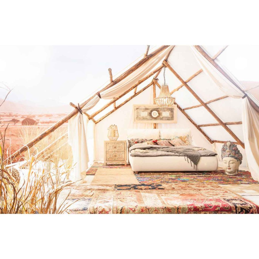 KARE DESIGN Alhambra natbord - slv, m. 2 skuffer