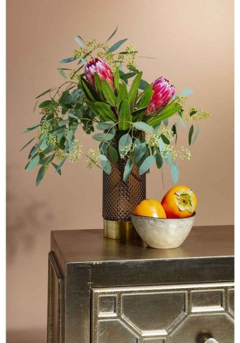 KARE DESIGN Alhambra natbord - slv, m. 2 skuffer