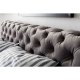 KARE DESIGN Desire velvet Silver Grey sengeramme - gr polyester/massiv bg (200x200)