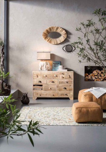 KARE DESIGN Puro kommode - mangotr, m. 14 skuffer