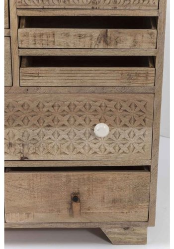 KARE DESIGN Puro kommode - mangotr og MDF, m. 10 skuffer