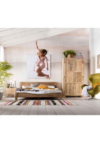 KARE DESIGN Puro sengeramme - natur mangotr (160x200)