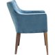KARE DESIGN Mode Velvet Bluegreen spisebordsstol - bl/grnt polyester/natur bg, m. armln