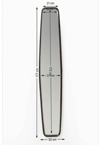 KARE DESIGN Spejl, Clip Brass 177x32cm