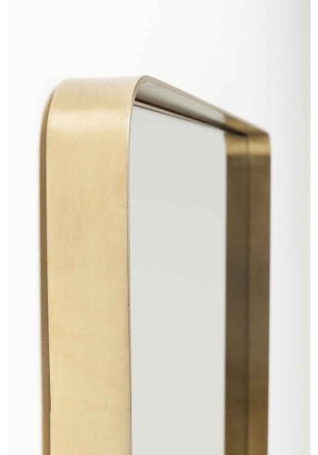 KARE DESIGN Vgspejl Curve Rektangulr Messing 120 x 80 cm