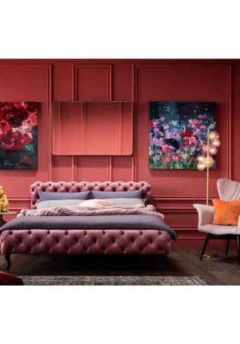 KARE DESIGN Vgspejl Curve Rektangulr Messing 120 x 80 cm