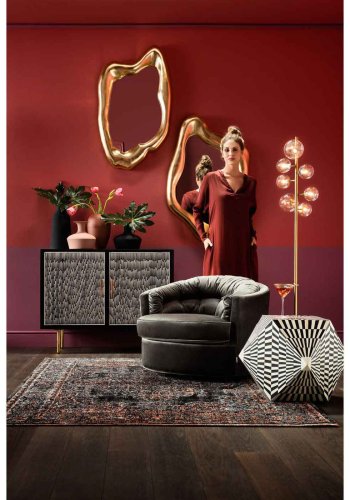 KARE DESIGN Vgspejl Hologram Guld 117 x 68 cm