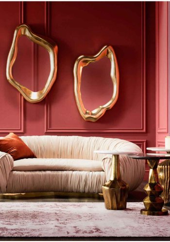 KARE DESIGN Vgspejl Hologram Guld 117 x 68 cm