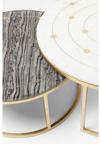 KARE DESIGN Sidebord Mystic Rund (2/St)