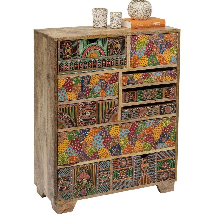 KARE DESIGN Paradise kommode - multifarvet mangotr og MDF (68x30)