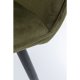 KARE DESIGN San Francisco spisebordsstol - mrkegrn polyester og stl, m. armln