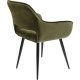 KARE DESIGN San Francisco spisebordsstol - mrkegrn polyester og stl, m. armln