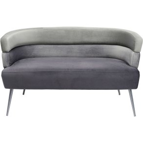 KARE DESIGN Sandwich sofa - gr/slv polyester/stl