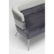 KARE DESIGN Sandwich sofa - gr/slv polyester/stl