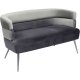 KARE DESIGN Sandwich sofa - gr/slv polyester/stl