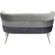 KARE DESIGN Sandwich sofa - gr/slv polyester/stl