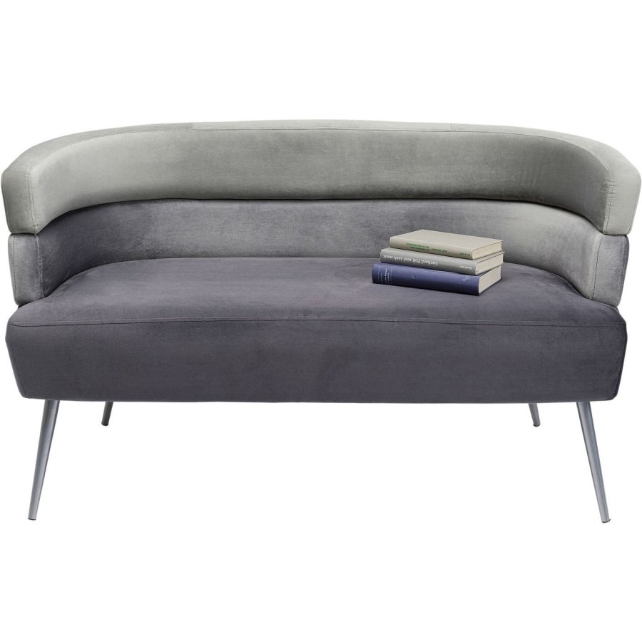 KARE DESIGN Sandwich sofa - gr/slv polyester/stl