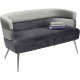 KARE DESIGN Sandwich sofa - gr/slv polyester/stl