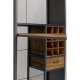 KARE DESIGN Vinoteca barreol, m. bord, 3 hylder, skuffe, holder til glas mm. - stl og massivt gran