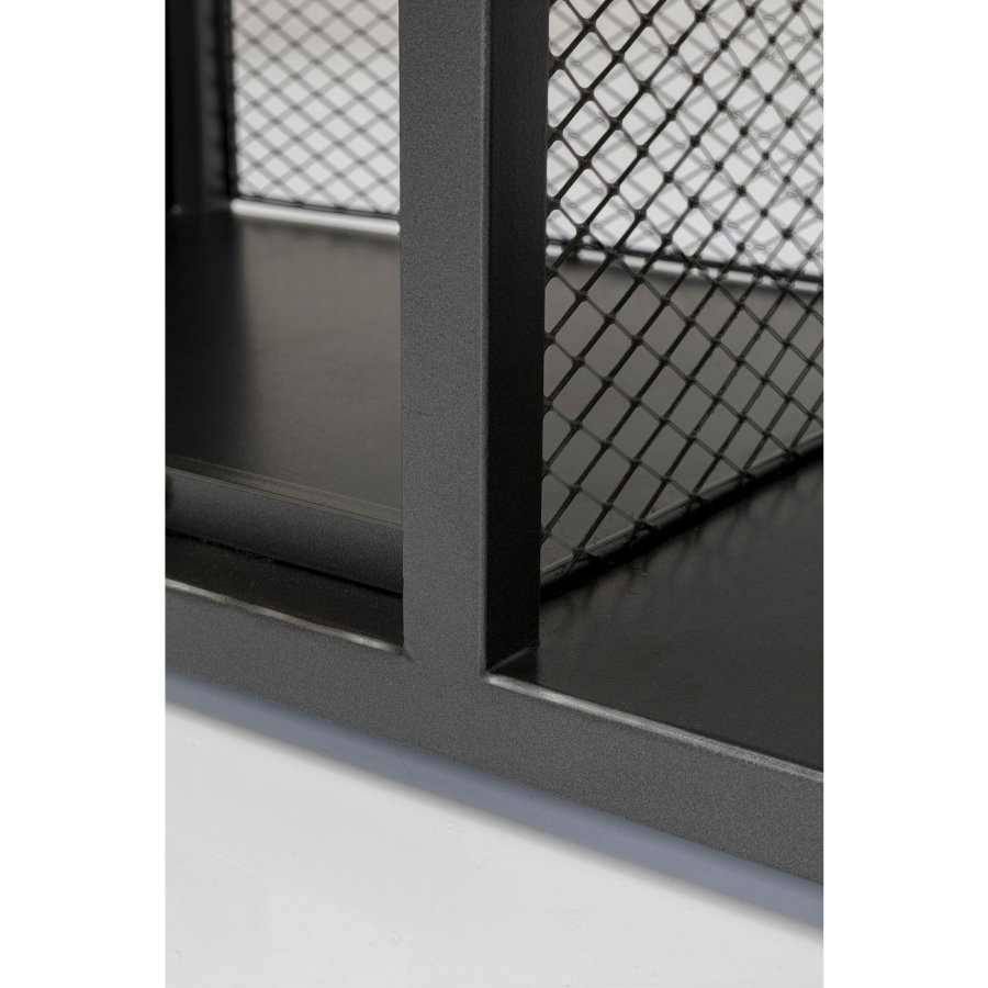 KARE DESIGN Vinoteca barreol, m. bord, 3 hylder, skuffe, holder til glas mm. - stl og massivt gran