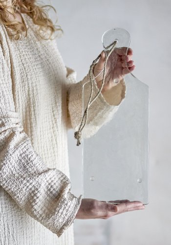 BLOOMINGVILLE Johni Serveringsbrt, Klar, Genanvendt Glas