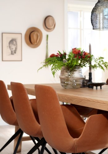 ROWICO Brooklyn spisebord - brstet eg m. udtrk (220x95)