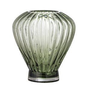 CREATIVE COLLECTION Reeve Vase, Grn, Glas