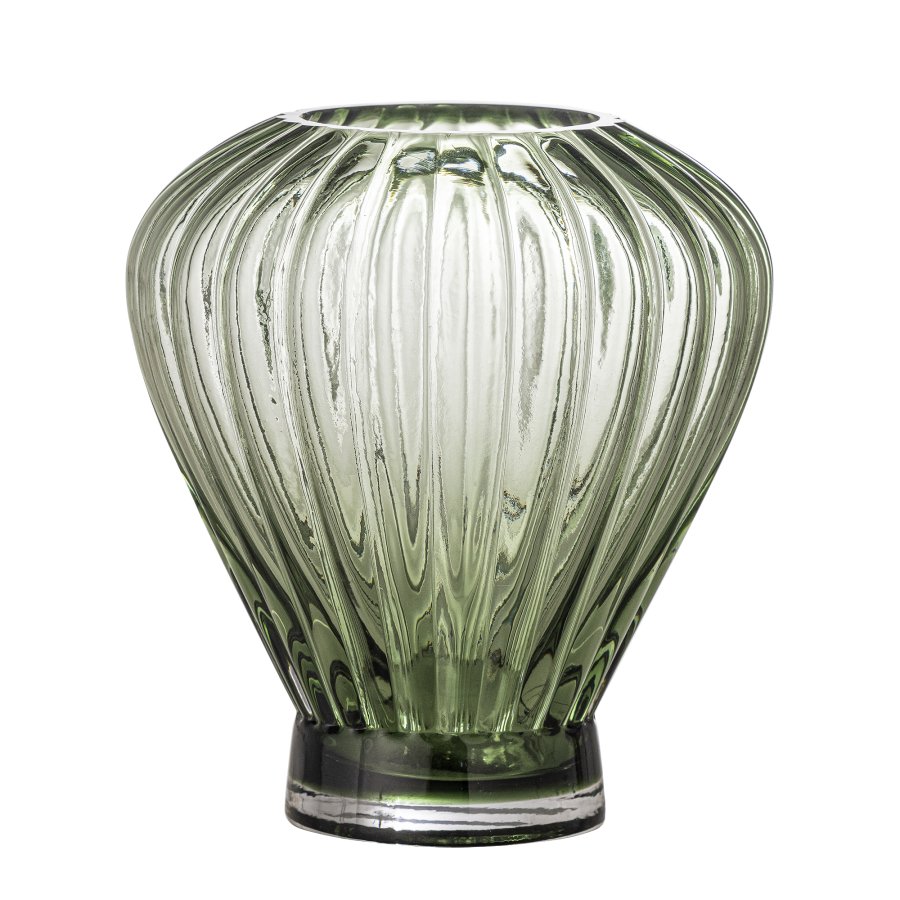 CREATIVE COLLECTION Reeve Vase, Grn, Glas