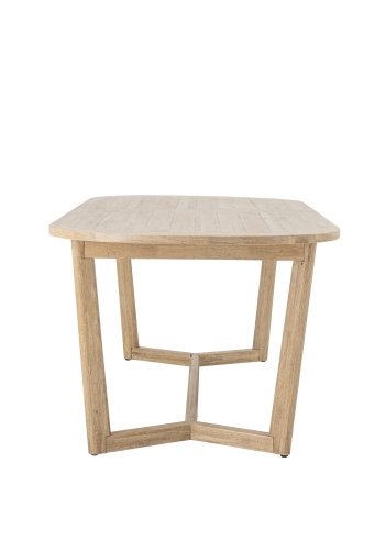 CREATIVE COLLECTION Serrone Spisebord, Natur, Gummitr