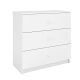 Babydreams brnekommode, m. 3 skuffer - hvid laminat