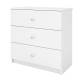 Babydreams brnekommode, m. 3 skuffer - hvid laminat