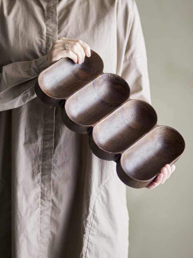 BLOOMINGVILLE Maluna Serveringsbakke, Brun, FSC® 100%, Mango