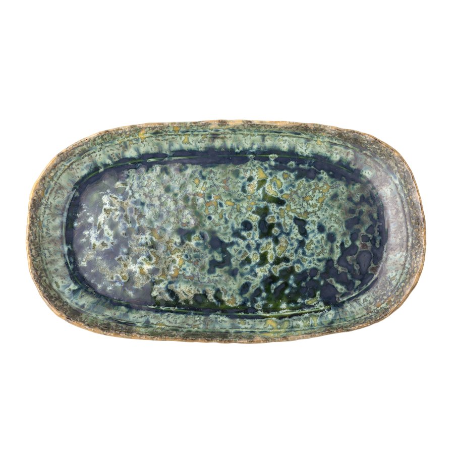 BLOOMINGVILLE Milani Serveringsfad, Grn, Stentj