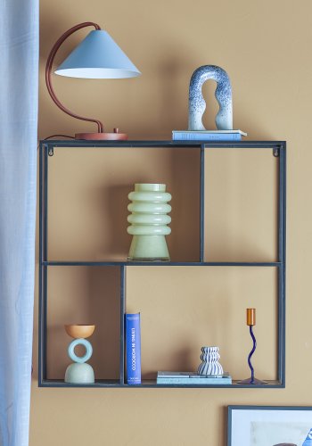 BLOOMINGVILLE Mack vghylde, kvadratisk - sort metal (71x71)