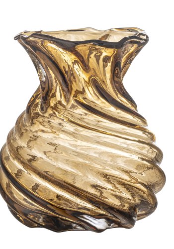 CREATIVE COLLECTION Rylo Vase, Brun, Glas