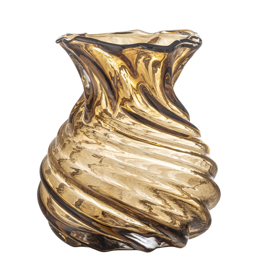 CREATIVE COLLECTION Rylo Vase, Brun, Glas