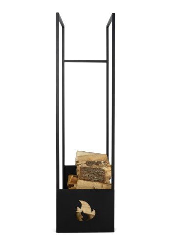 SPINDER DESIGN Lumber Locker L, opbevaring til brnde - sort stl