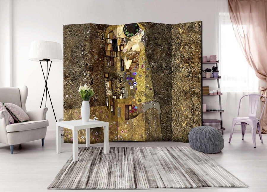 ARTGEIST Golden Kiss II rumdeler - multifarvet print (172x225)