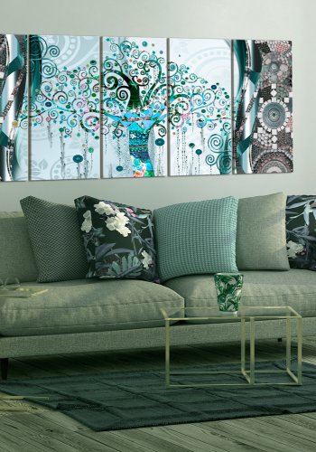 ARTGEIST billede, 5-delt - Blue Tree - Flere strrelser