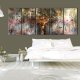 ARTGEIST Land of Happiness I - Abstrakt billede med tr-motiv trykt p lrred - Flere strrelser