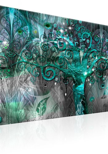 ARTGEIST Tree of the Future - Abstrakt billede med tr-motiv trykt p lrred - Flere strrelser