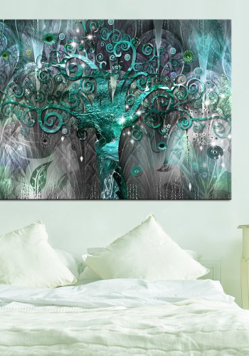 ARTGEIST Tree of the Future - Abstrakt billede med tr-motiv trykt p lrred - Flere strrelser