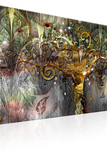 ARTGEIST Precious Talisman - Abstrakt billede med tr-motiv trykt p lrred - Flere strrelser