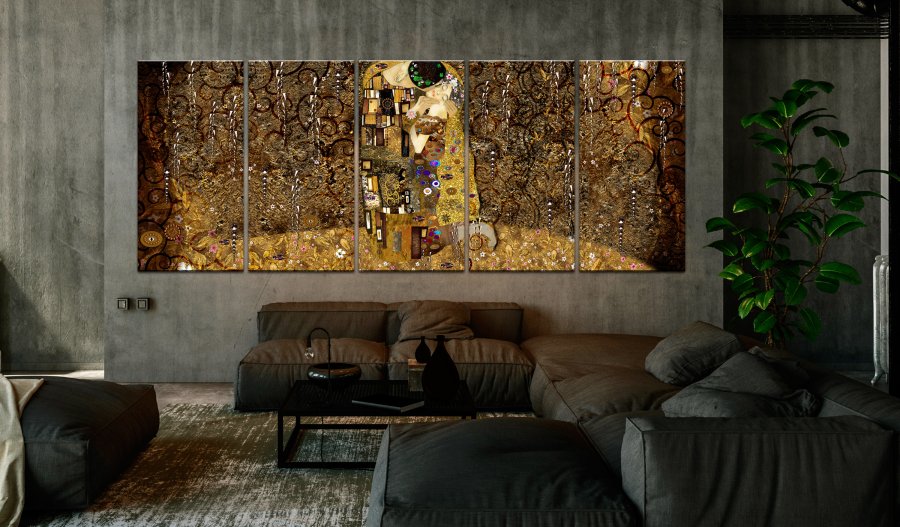 ARTGEIST billede, 5-delt - Passionate Kiss - Flere strrelser