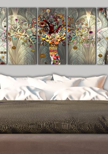 ARTGEIST billede, 5-delt - Tree of Life Narrow - Flere strrelser